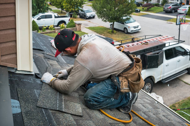 Professional Gutter Repair And Installation technician working in Epworth, IA